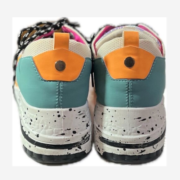 Y2K Sneakers Chunky Retro 90's Cape Robin Women Size 7½ - 8 Multi-Color Lace Up - Picture 3 of 7